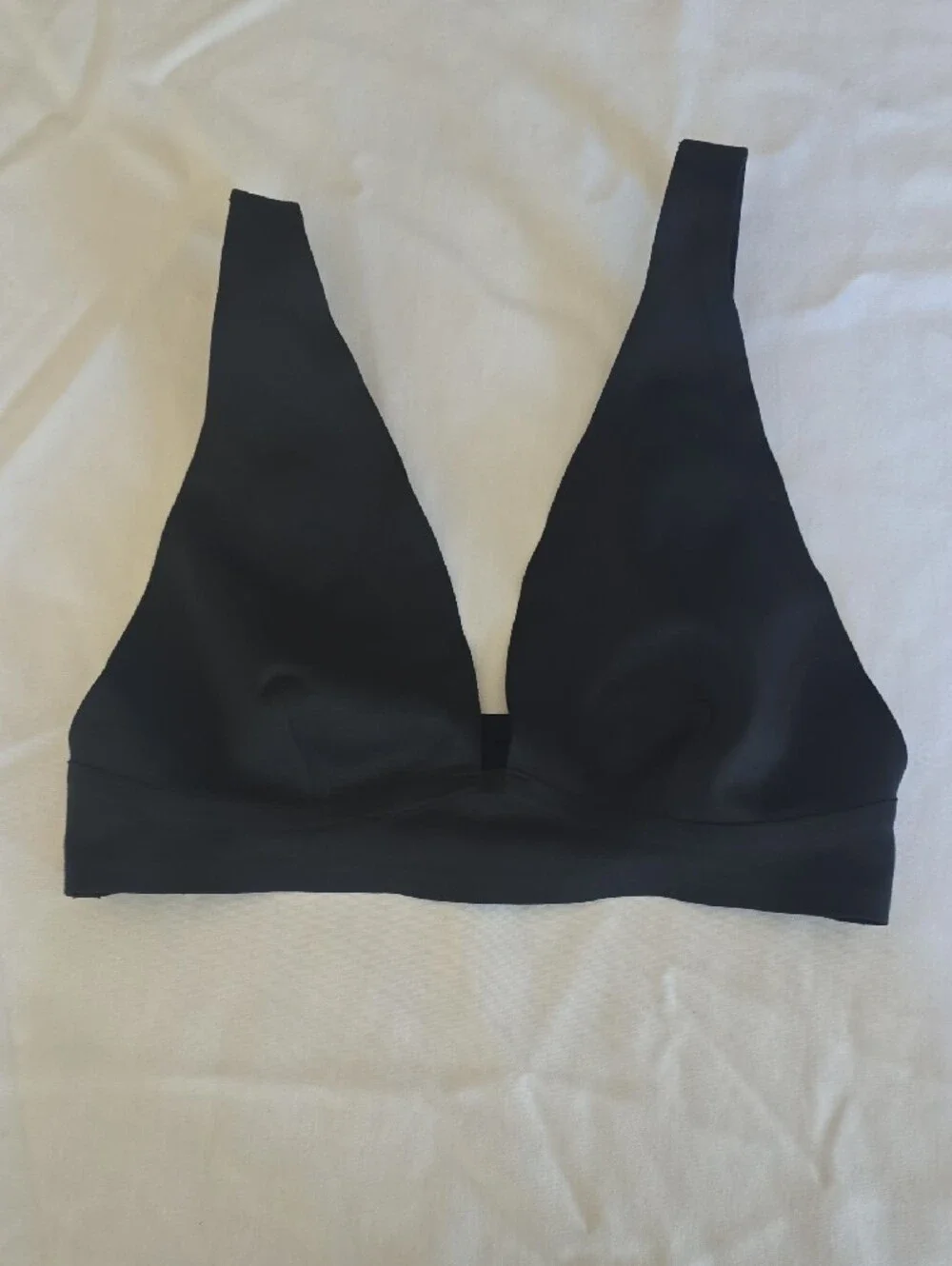 Free People Black V-Neck Wireless Bralette